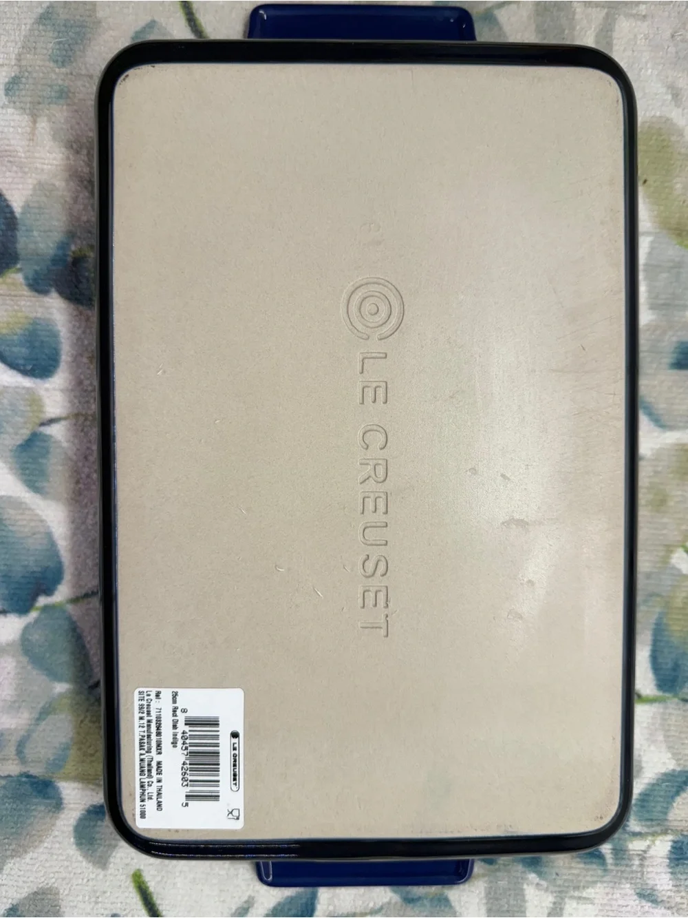 NEW Le Creuset INDIGO 25cm Rectangular Baking Dish 10x7 Stoneware Retired